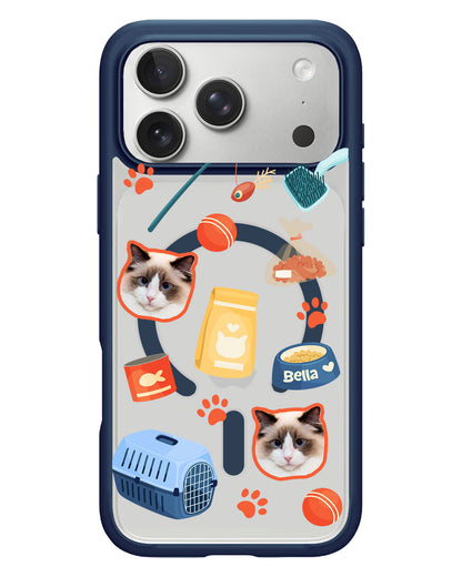 iPhone Rearguard Hybrid - Pet Grid Kitty Adventures