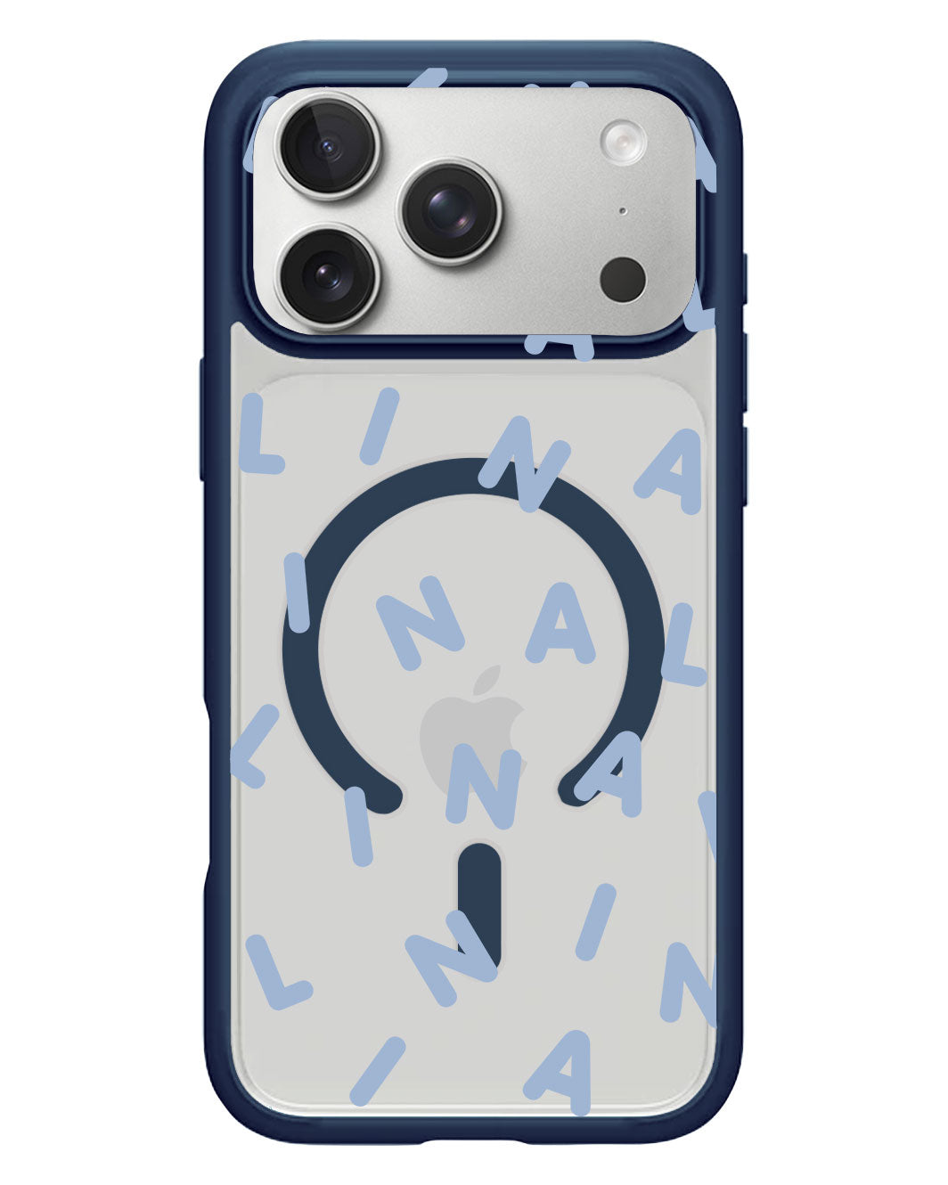 iPhone Rearguard Hybrid - CUSTOM MONOGRAM 2.0 Pastel Blue