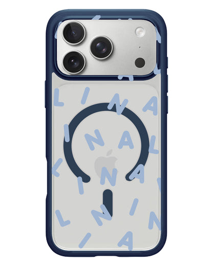 iPhone Rearguard Hybrid - CUSTOM MONOGRAM 2.0 Pastel Blue