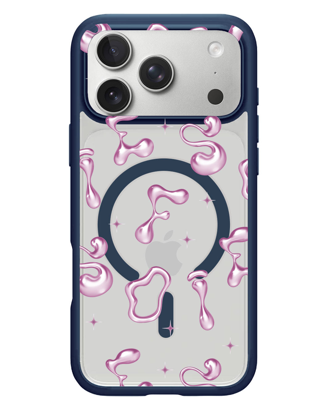 iPhone Rearguard Hybrid - CUSTOM MONOGRAM 3.0 Pink Chrome