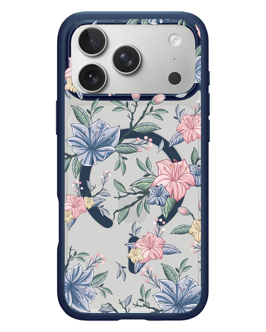 iPhone Rearguard Hybrid - Pink & Blue Florals