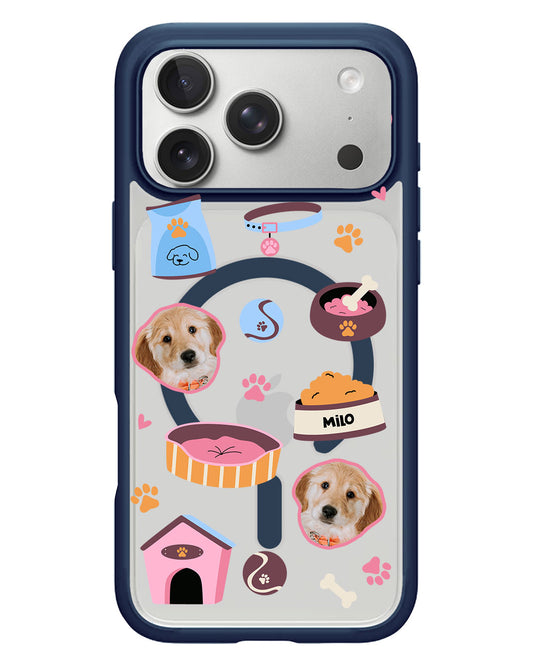 iPhone Rearguard Hybrid - Pet Grid Puppy Cozy Day