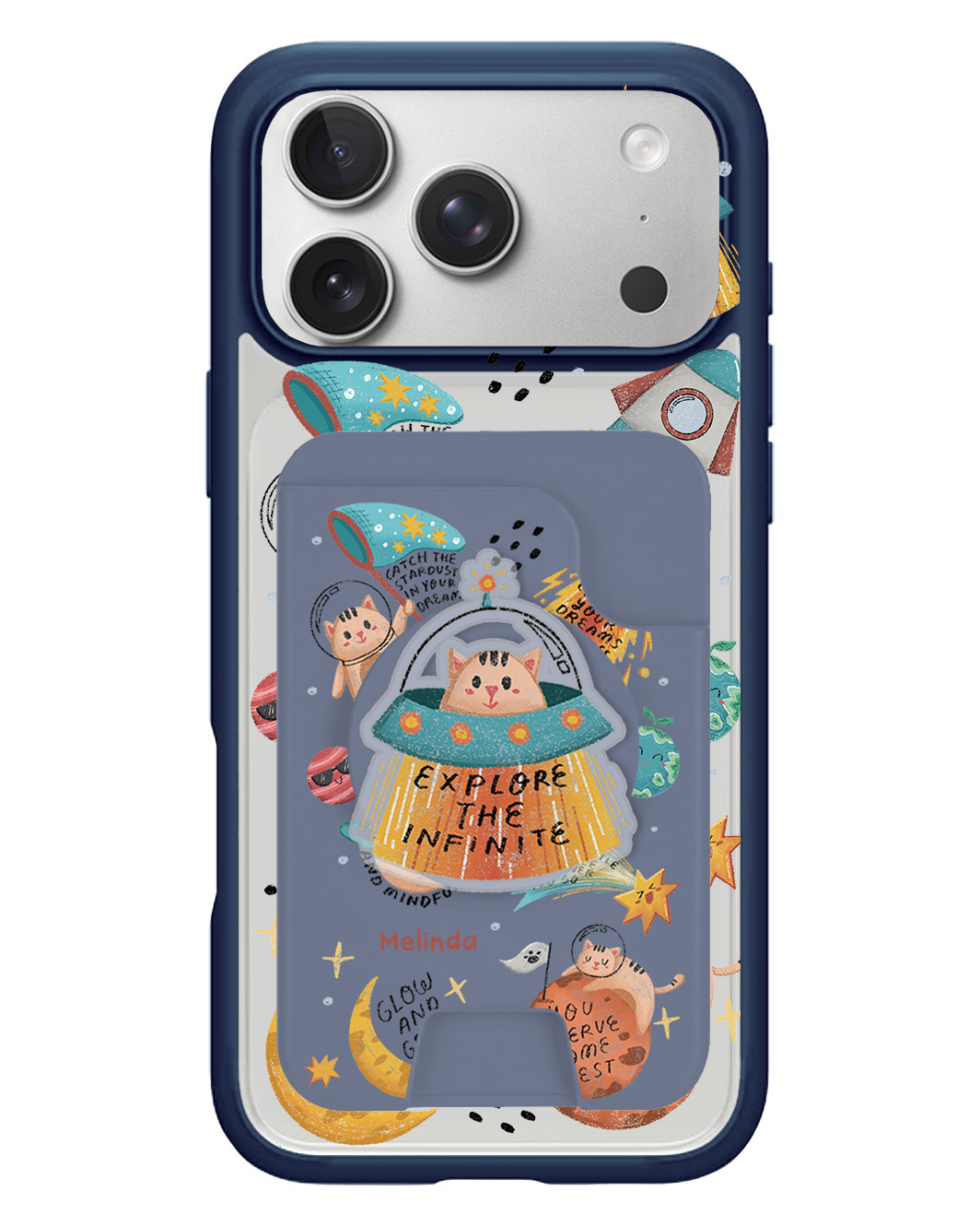 iPhone Magpop Wallet - Spaceship