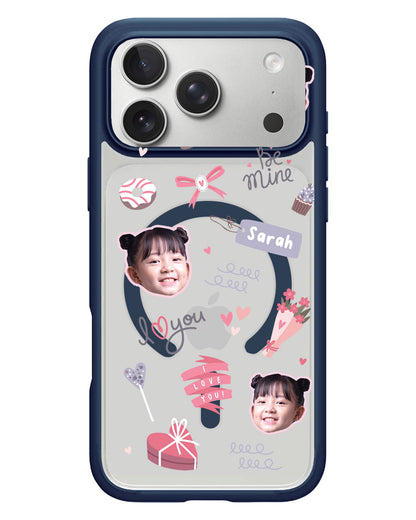 iPhone Rearguard Hybrid - Face Grid Lovely