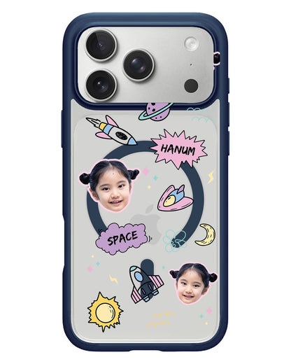 iPhone Rearguard Hybrid - Face Grid Space