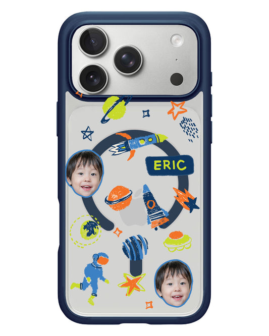 iPhone Rearguard Hybrid - Face Grid Galaxy