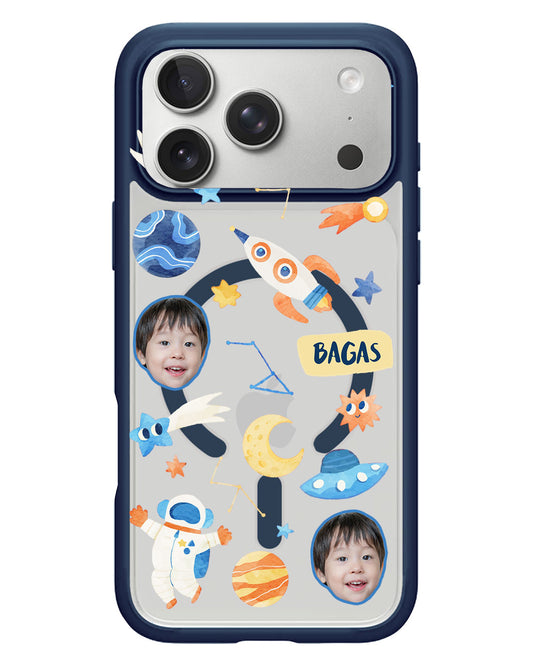 iPhone Rearguard Hybrid - Face Grid Astronaut