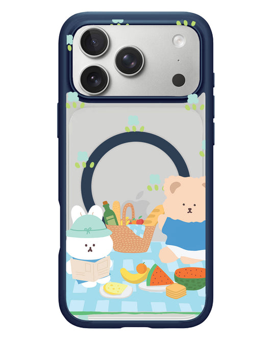 iPhone Rearguard Hybrid - Picnic Bear Blue