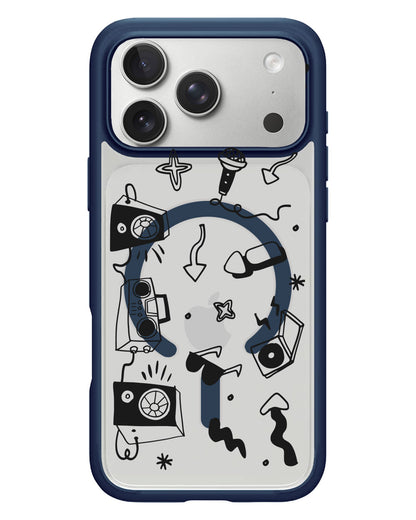 iPhone Rearguard Hybrid - Rock n Roll Black
