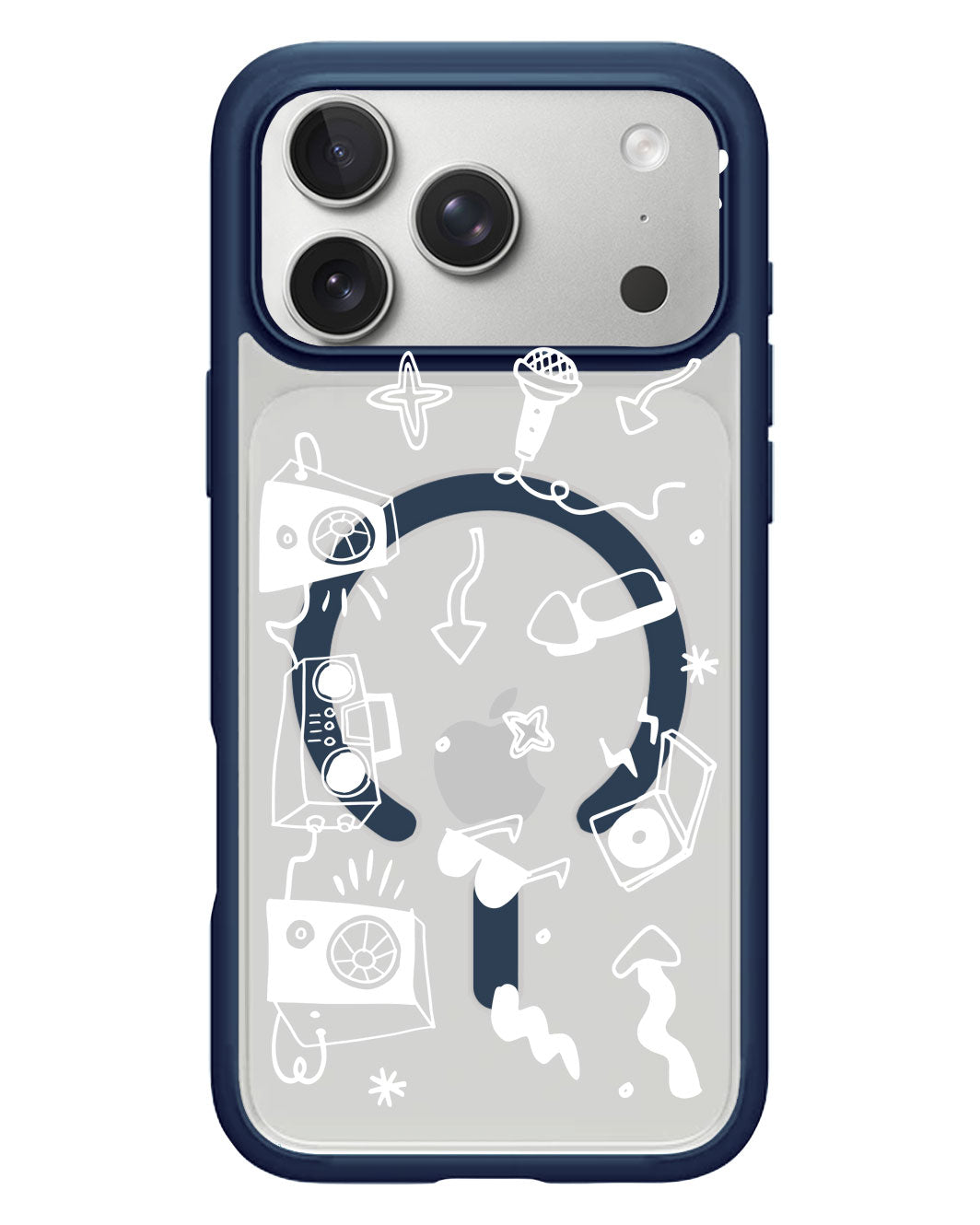 iPhone Rearguard Hybrid - Rock n Roll White