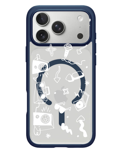 iPhone Rearguard Hybrid - Rock n Roll White