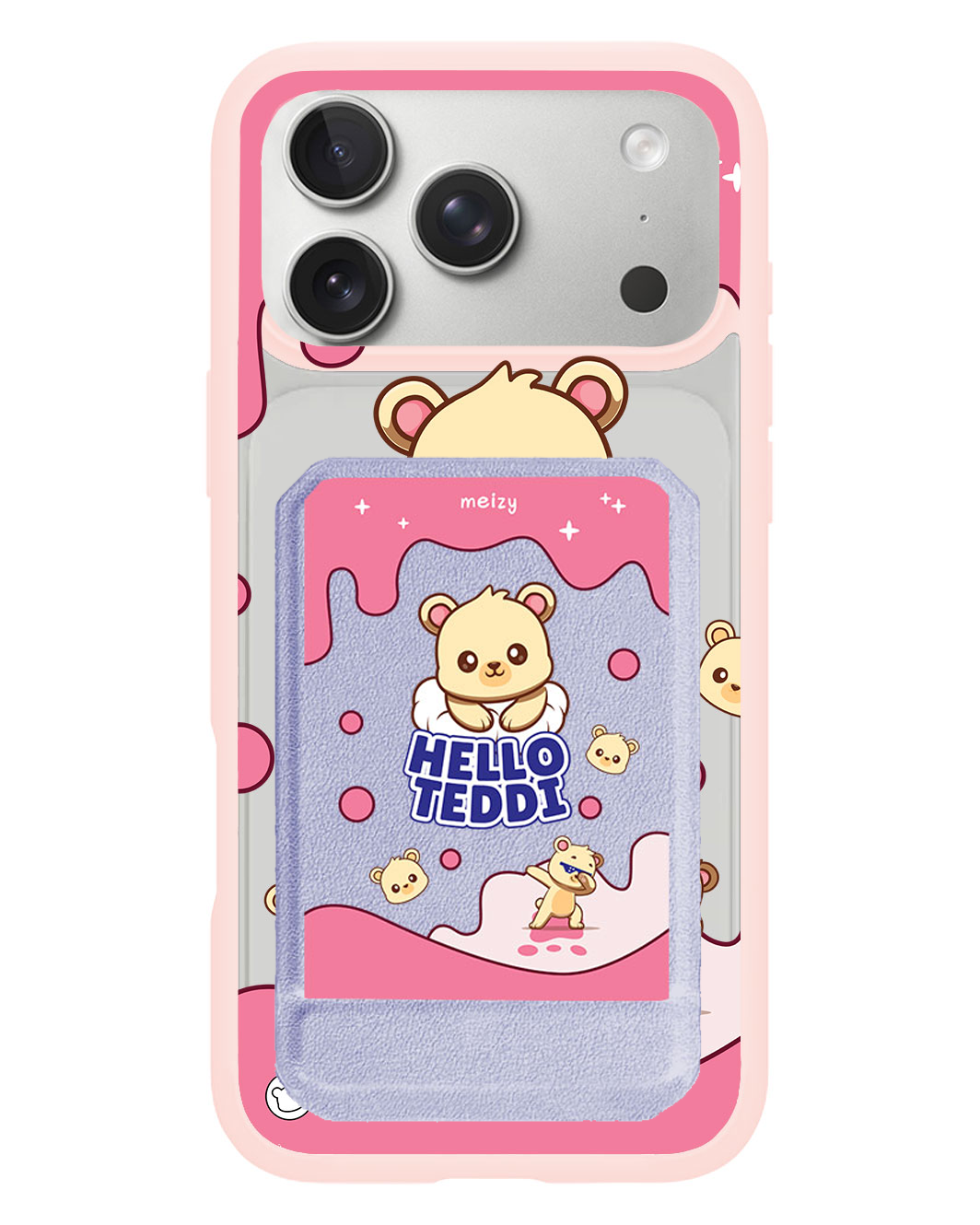 iPhone Magnetic Multifold Wallet - Hello Teddy 2.0