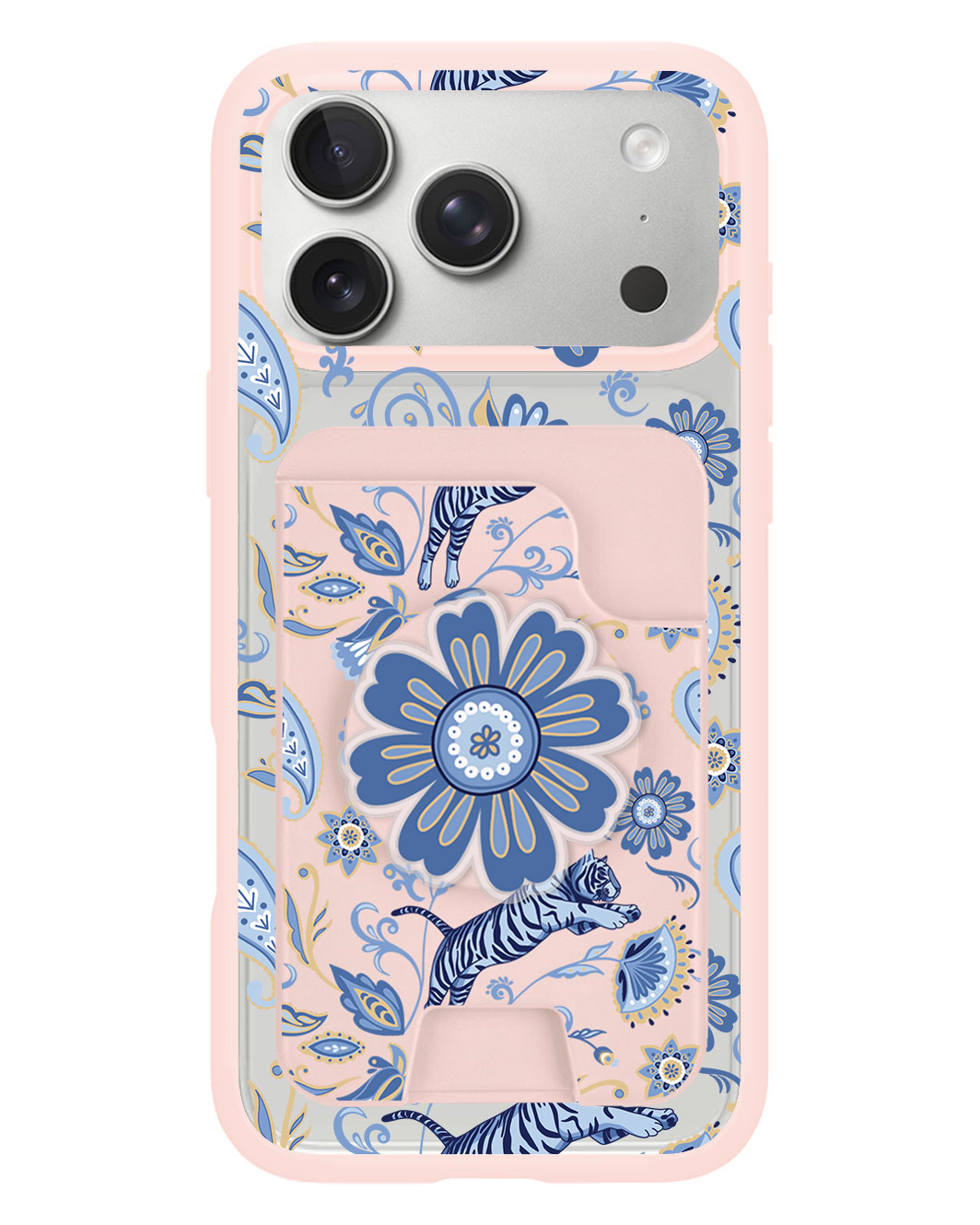 iPhone Magpop Wallet - Tiger & Floral