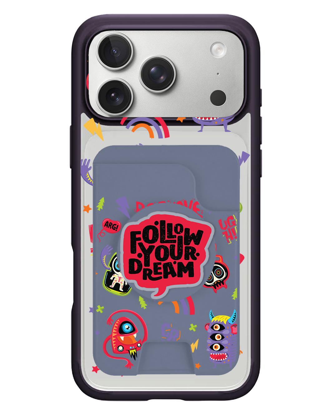 iPhone Magpop Wallet - Baby Monster