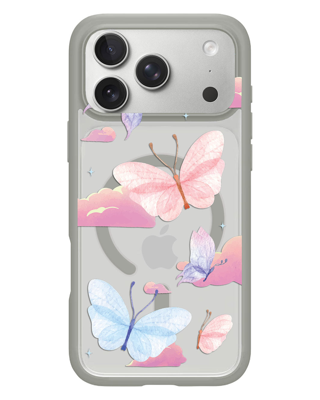 iPhone Rearguard Hybrid - Butterfly Clouds