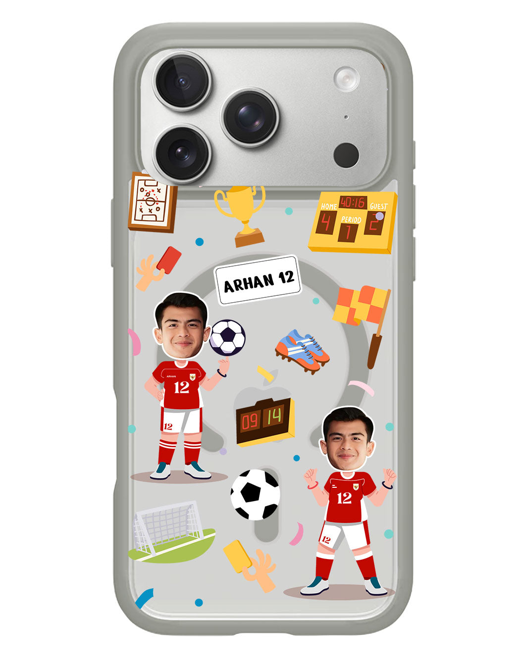 iPhone Rearguard Hybrid - Face Grid Dream Soccer