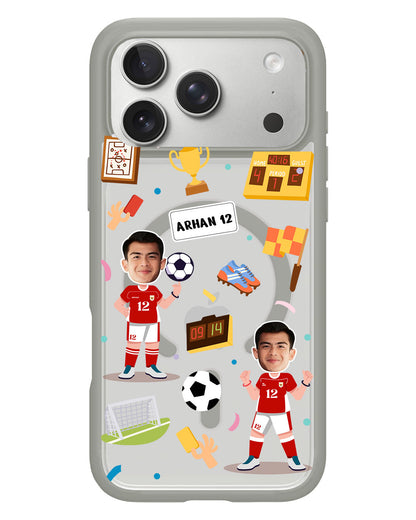 iPhone Rearguard Hybrid - Face Grid Dream Soccer