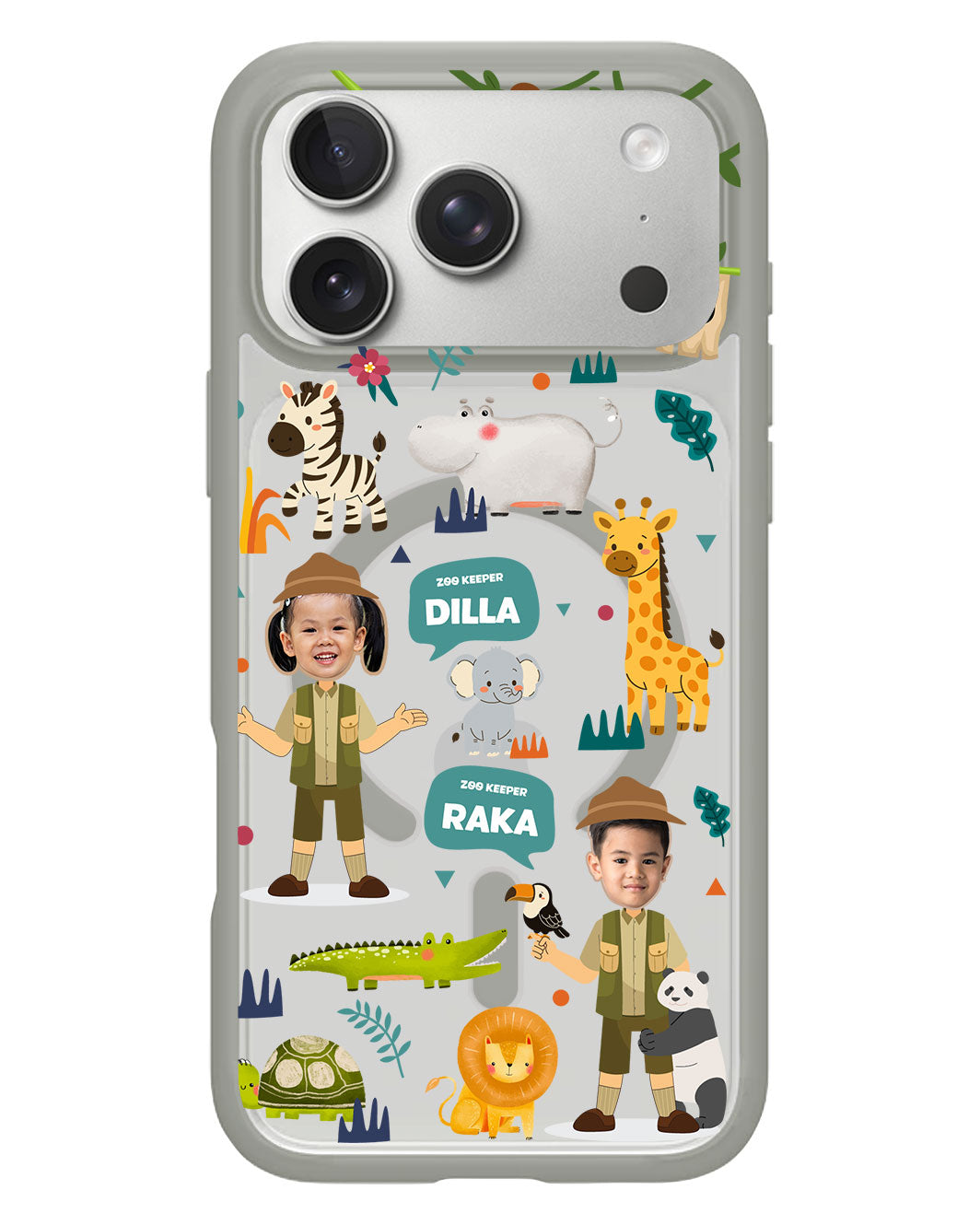 iPhone Rearguard Hybrid - Face Grid Dream Zoologist