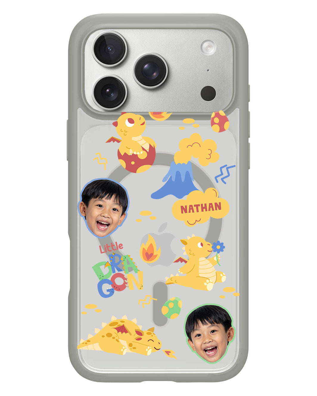 iPhone Rearguard Hybrid - Face Grid Little Dragon