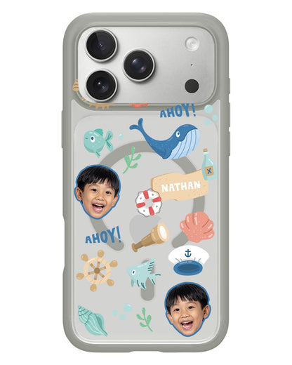 iPhone Rearguard Hybrid - Face Grid Sailor