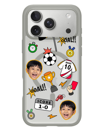 iPhone Rearguard Hybrid - Face Grid Soccer