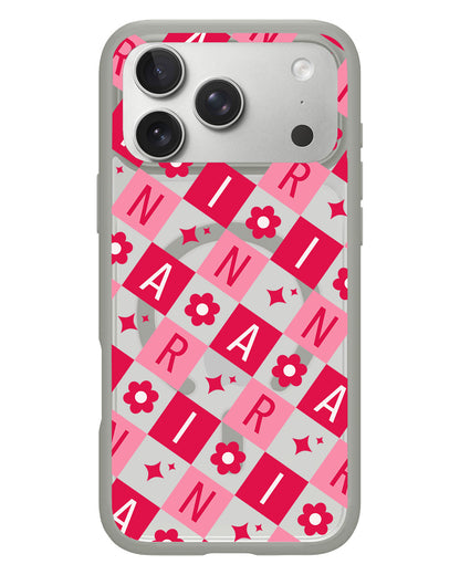 iPhone Rearguard Hybrid - CUSTOM MONOGRAM 3.0 Flower Grid 1.0