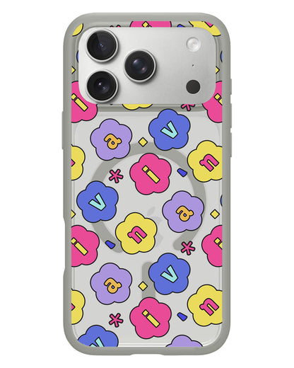 iPhone Rearguard Hybrid - CUSTOM MONOGRAM 3.0 FLOWER PETALS 2.0