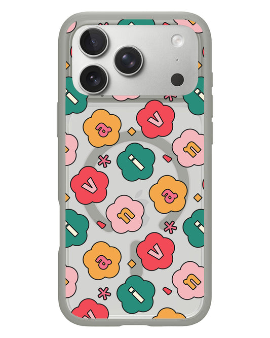iPhone Rearguard Hybrid - CUSTOM MONOGRAM 3.0 FLOWER PETALS 3.0