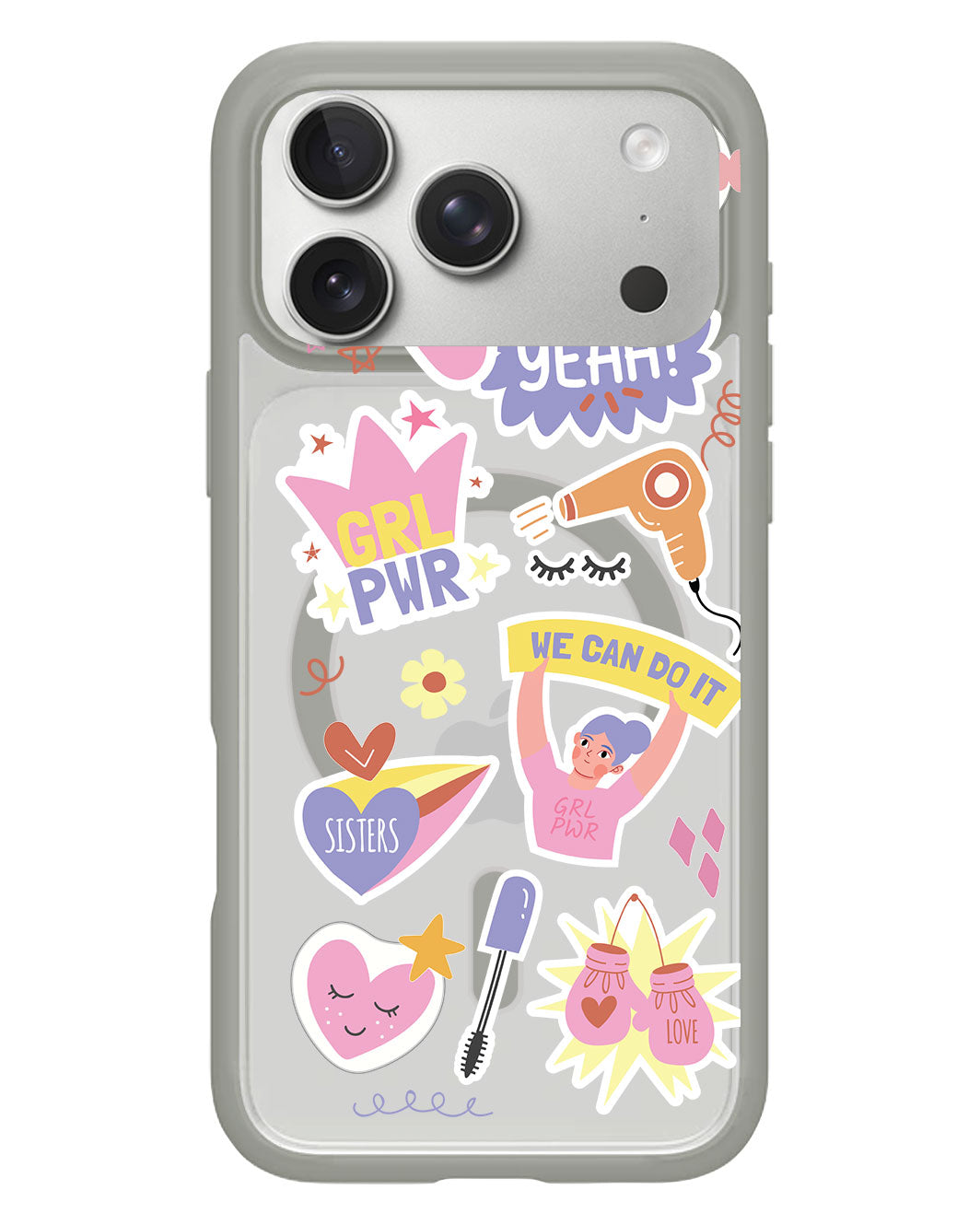 iPhone Rearguard Hybrid - Girl Power Sticker Pack
