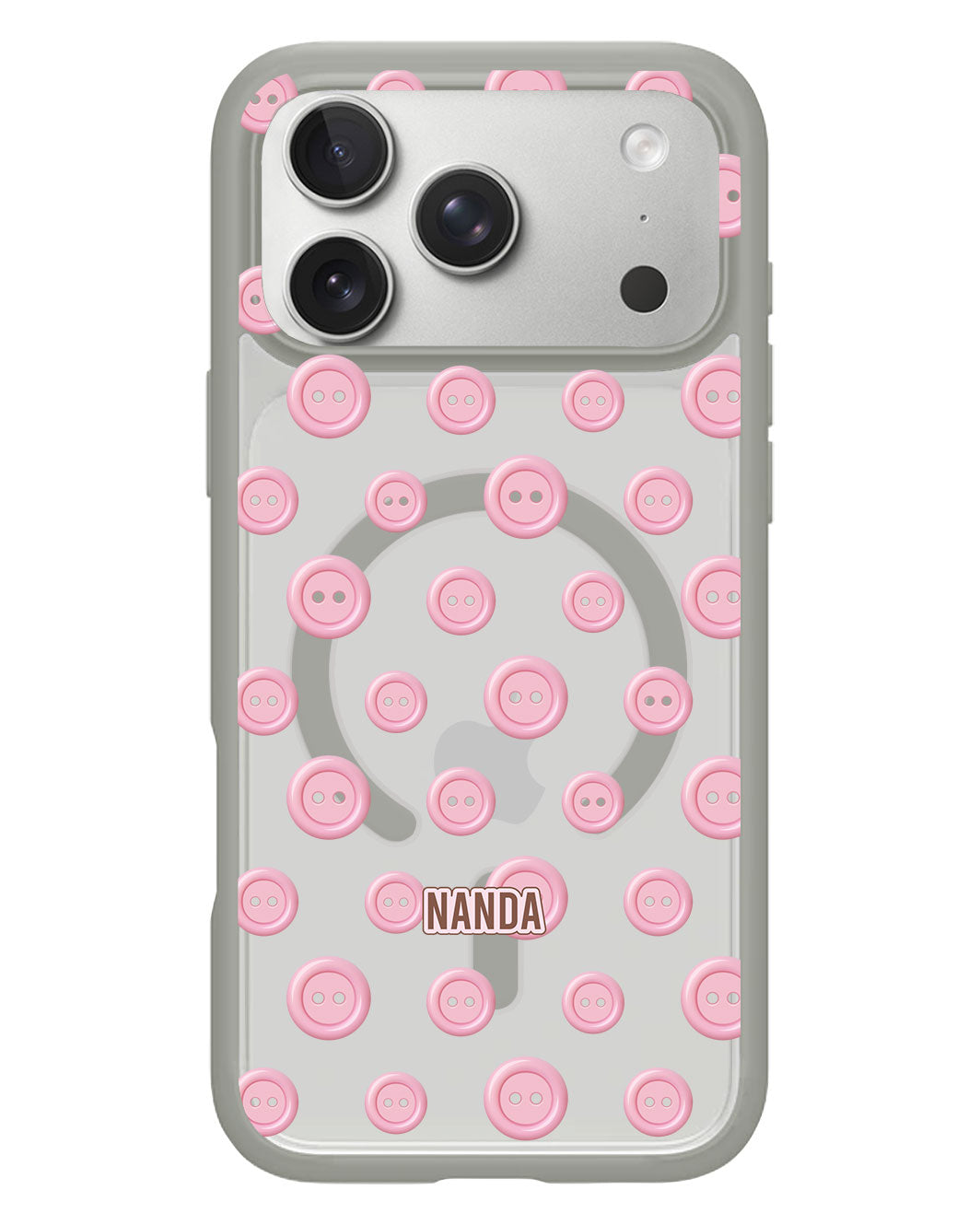 iPhone Rearguard Hybrid - Pink Buttons