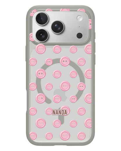 iPhone Rearguard Hybrid - Pink Buttons