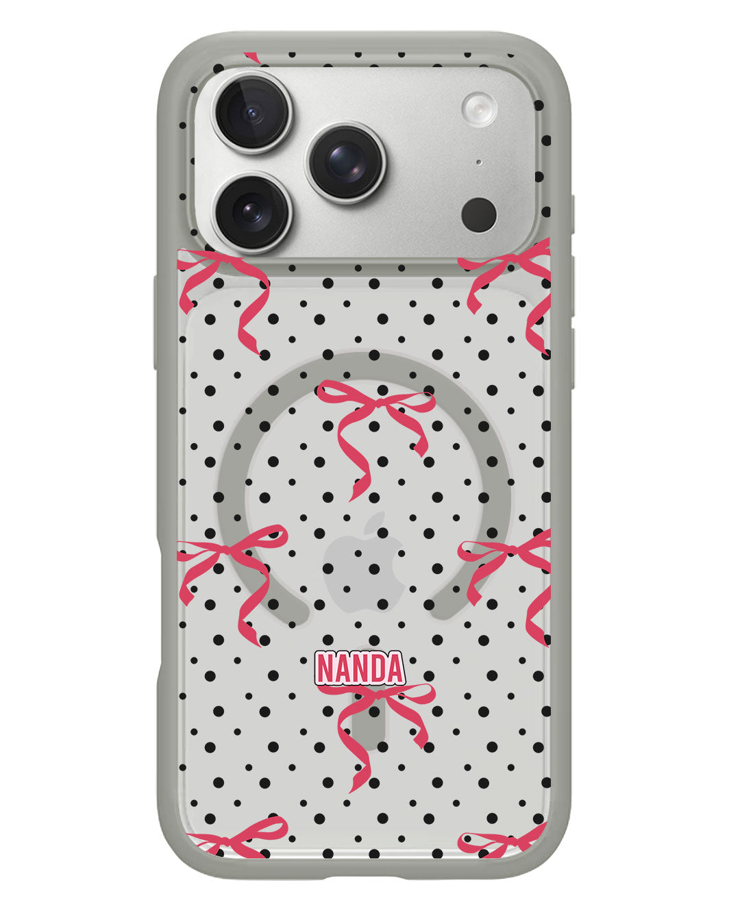 iPhone Rearguard Hybrid - Red Bows