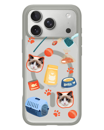 iPhone Rearguard Hybrid - Pet Grid Kitty Adventures