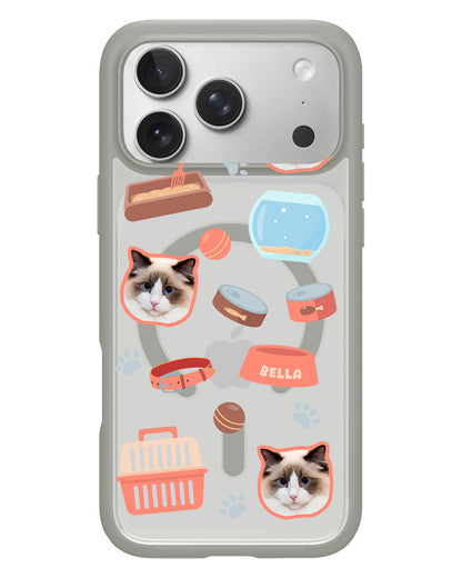 iPhone Rearguard Hybrid - Pet Grid Kitty Cozy Corner
