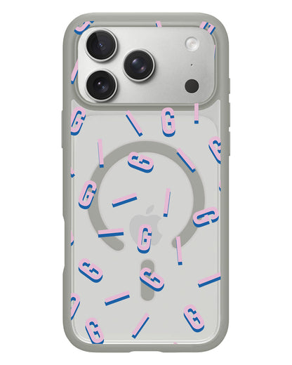 iPhone Rearguard Hybrid - CUSTOM MONOGRAM 1.0 Cotton Candy