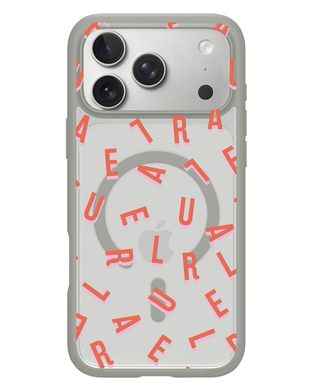 iPhone Rearguard Hybrid - CUSTOM MONOGRAM 1.0 Coral
