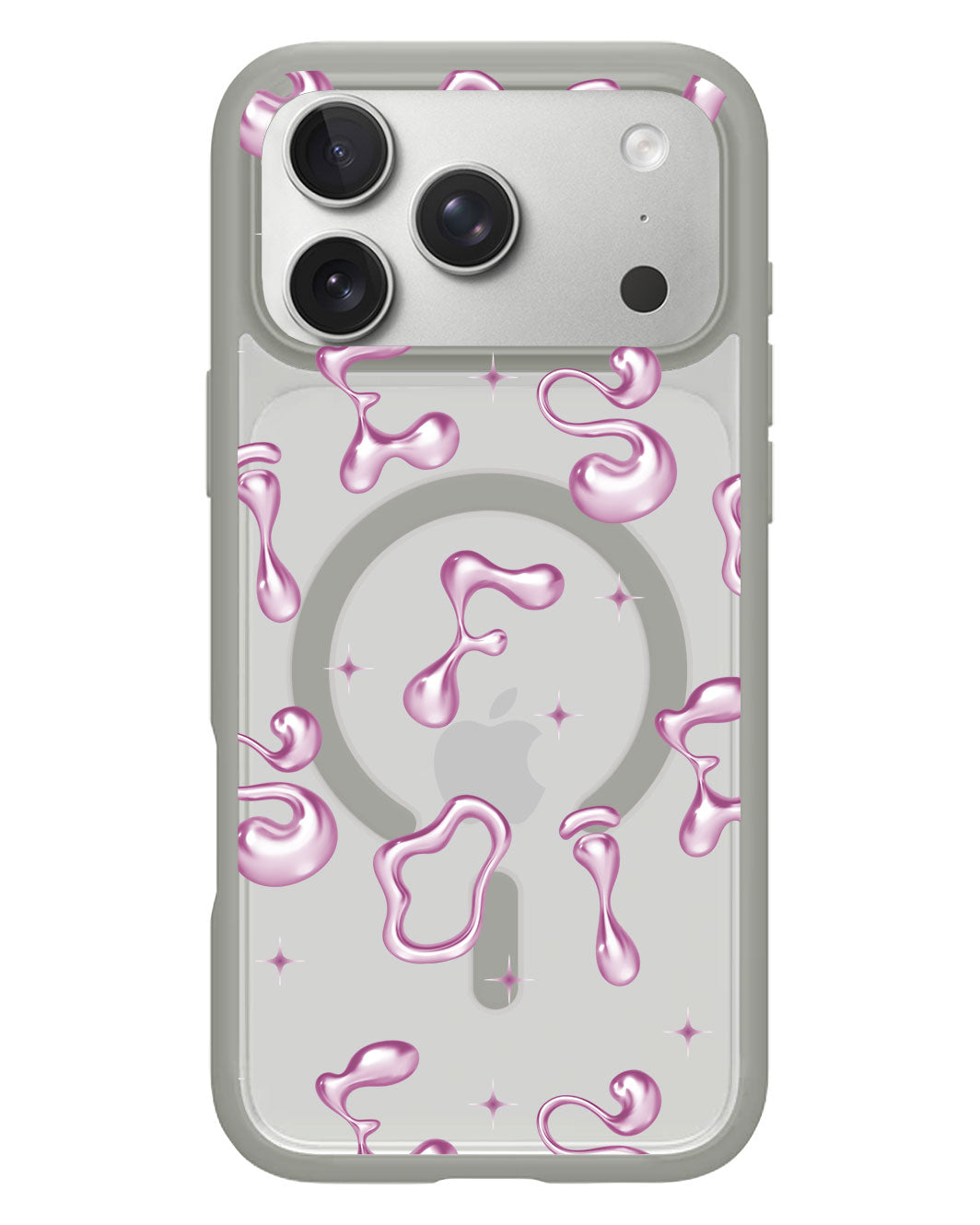 iPhone Rearguard Hybrid - CUSTOM MONOGRAM 3.0 Pink Chrome