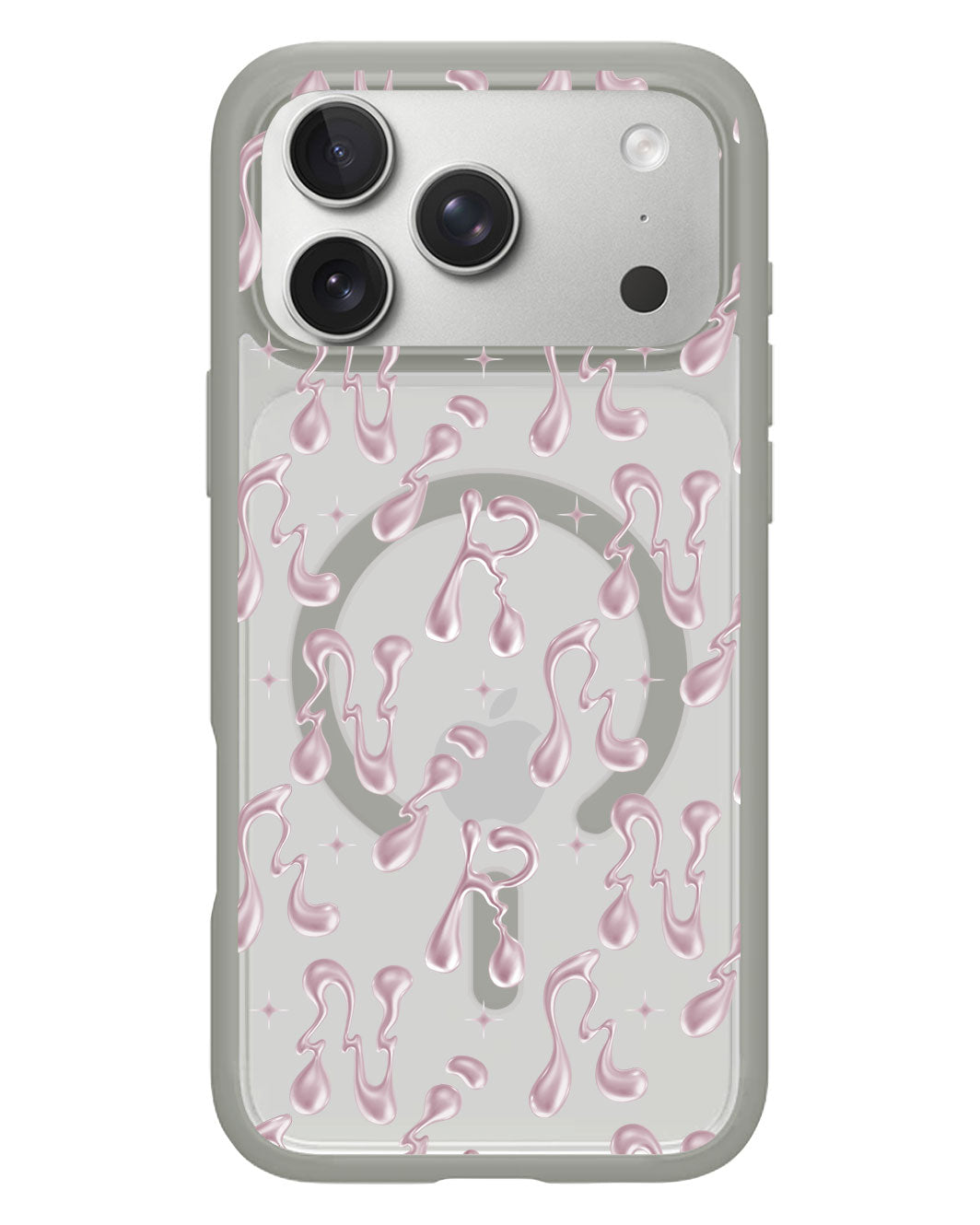 iPhone Rearguard Hybrid - Pink Chrome Monogram 2.0