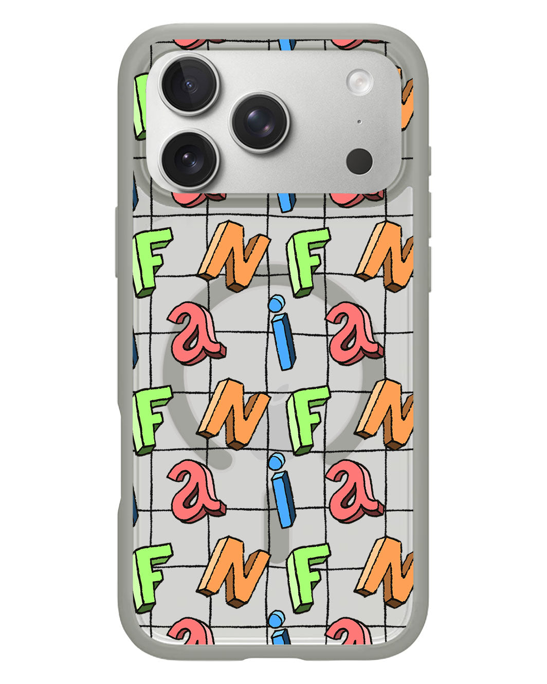 iPhone Rearguard Hybrid - CUSTOM MONOGRAM 3.0 Playful