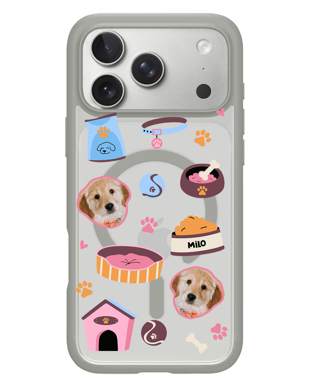 iPhone Rearguard Hybrid - Pet Grid Puppy Cozy Day