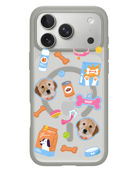 iPhone Rearguard Hybrid - Pet Grid Puppy Sweet Treats