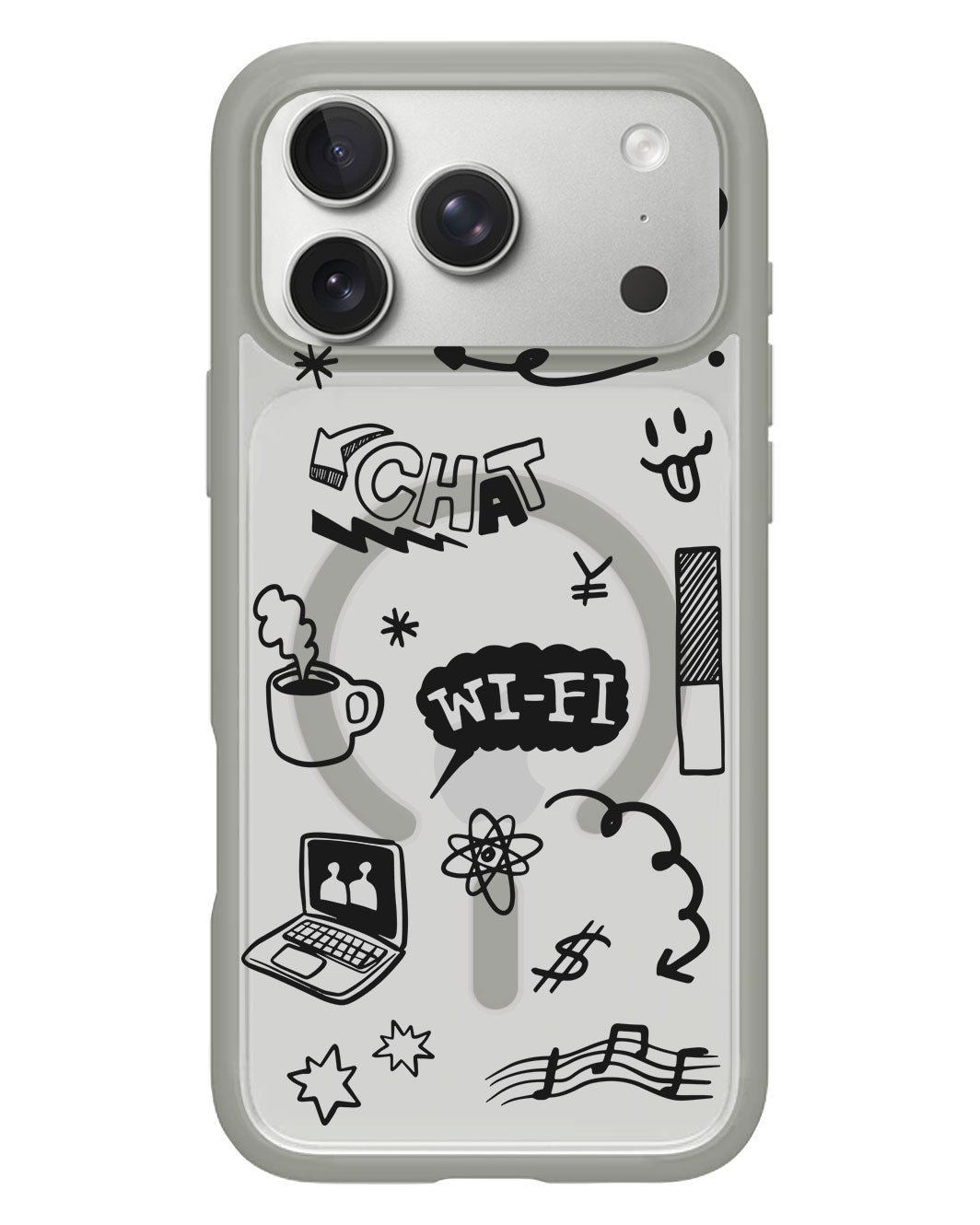 iPhone Rearguard Hybrid - Social Black