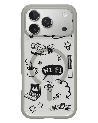 iPhone Rearguard Hybrid - Social Black
