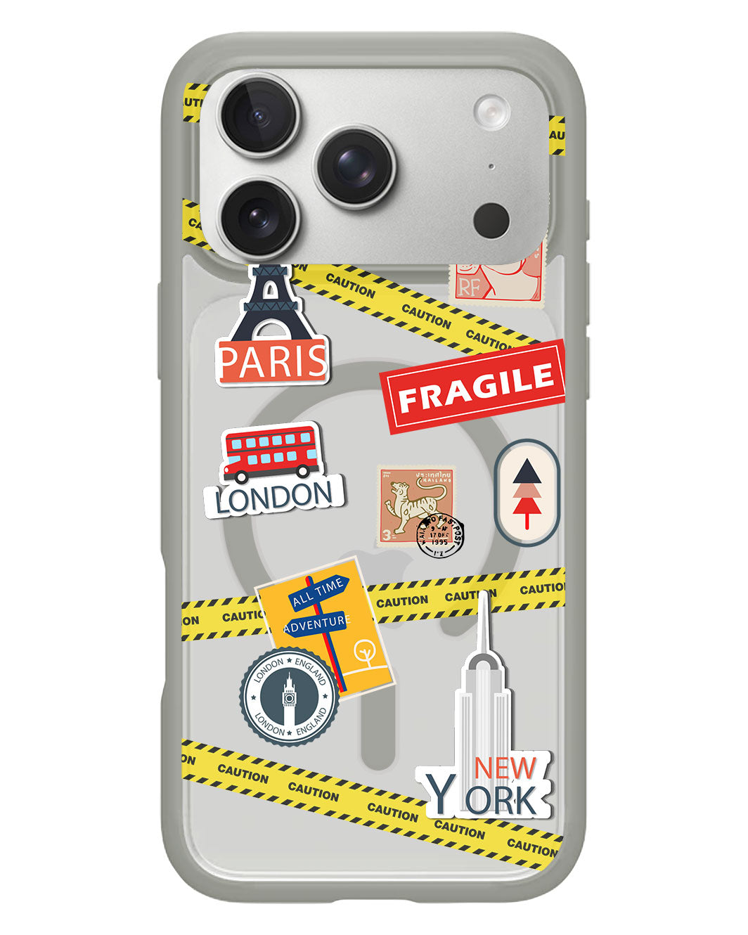 iPhone Rearguard Hybrid - Travel Stickers