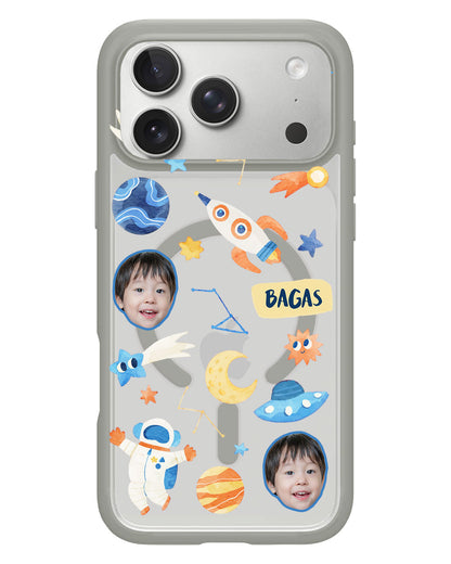 iPhone Rearguard Hybrid - Face Grid Astronaut