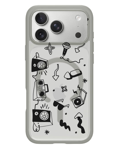 iPhone Rearguard Hybrid - Rock n Roll Black