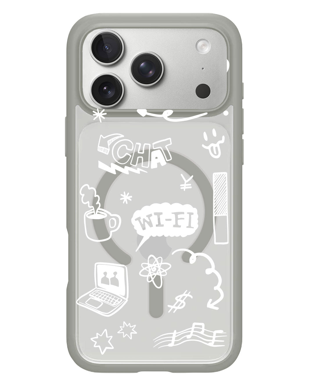 iPhone Rearguard Hybrid - Social White