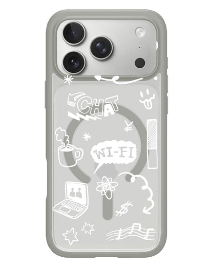 iPhone Rearguard Hybrid - Social White