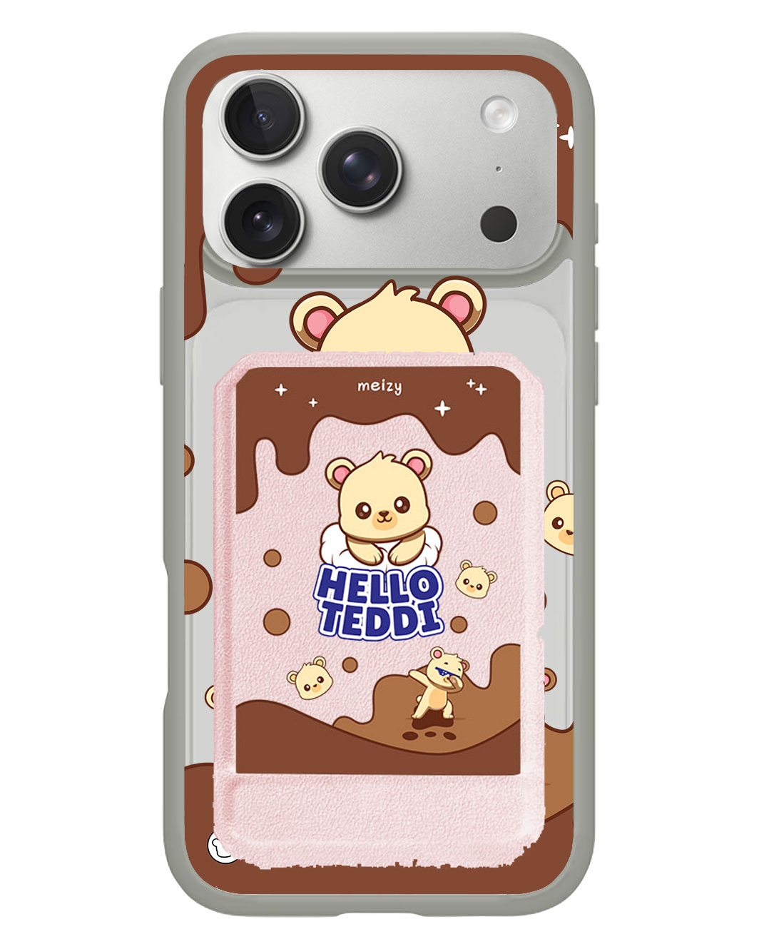 iPhone Magnetic Multifold Wallet - Hello Teddy 1.0
