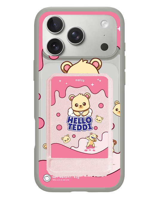 iPhone Magnetic Multifold Wallet - Hello Teddy 2.0